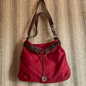 Travelon Purse Bag Handbag Travel Accessories Women Red Medium Shoulder Bag